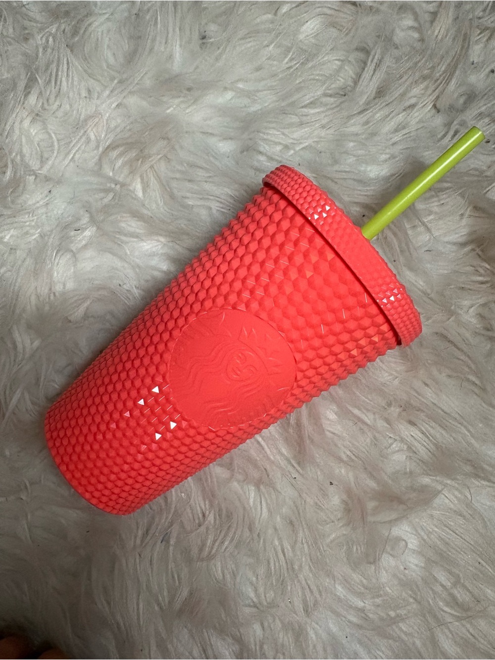 Starbucks Studded Hot Pink Reusable Tumbler with Straw